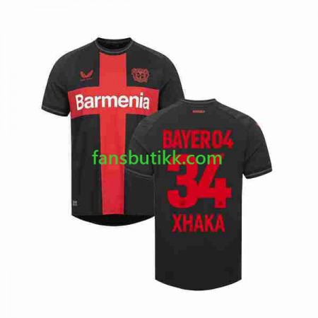 Fotballdrakt Bayer 04 Leverkusen Granit Xhaka 34 Hjemmetrøye 2023-2024 Kortermet